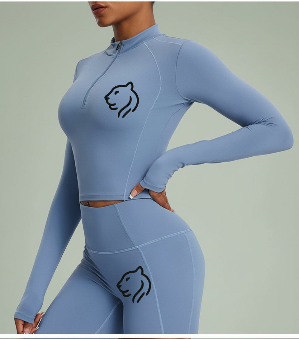 women's Pilates fitness suit top