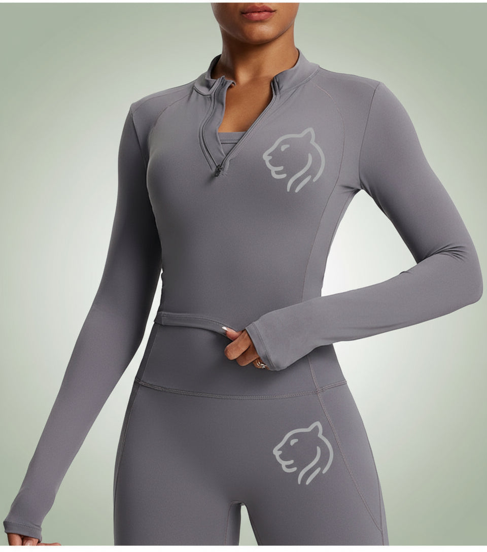 women's Pilates fitness suit top