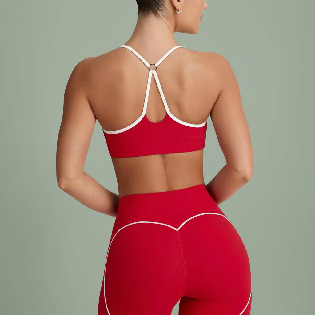 Red | Quick-drying 2-piece Pilates set