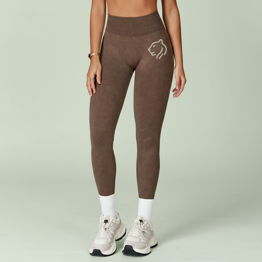 Seamless Pilates Pants | Brown Huacha